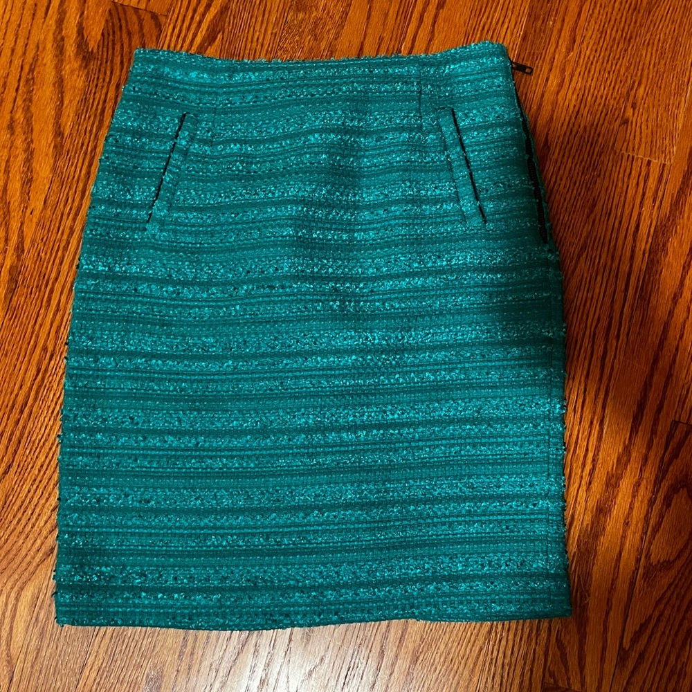Size 4 Turquoise Halogen Pencil Skirt